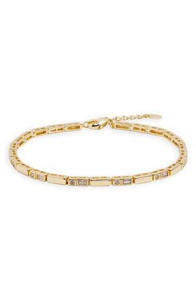 Argento Vivo Cubic Zirconia Bar Bracelet in Gold at Nordstrom