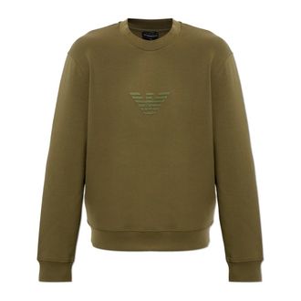 Emporio Armani Heren, Sweatshirts & Hoodies, Groen, Maat: M Katoen