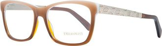 Emilio Pucci Brown Plastic Glasses Womens (Frames)