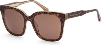 Michael Kors San Marino Brown Square Ladies Sunglasses MK2163 391773 52