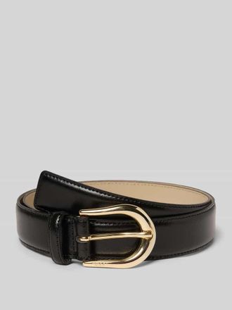 HUGO BOSS Ledergürtel mit Dornschließe Modell Carol in Black, Größe 100