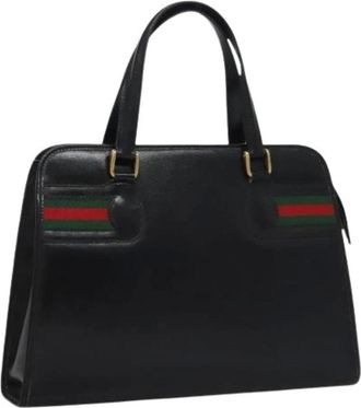 Gucci Pre-owned Handbags, female, Black, Size: ONE SIZE Pre-owned Leather handbags