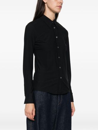 Archivio 67 Fitted Button-Down Shirt - Black