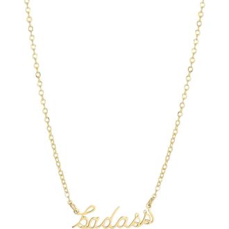 Adornia Badass Pendant Necklace in Gold at Nordstrom Rack