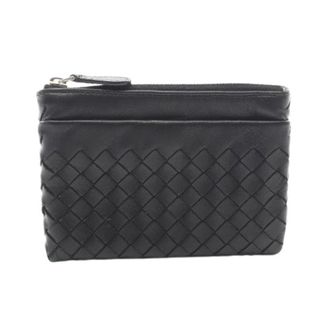 Bottega Veneta Pre-owned Mini Bags, male, Black, Size: ONE SIZE Pre-owned Intrecciato Leather Coin Case