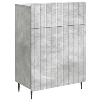vidaXL Aparador Gris Hormig&oacute;n 66 X 34,5 X 92 Cm Madera De Ingenier&iacute;a Vidaxl