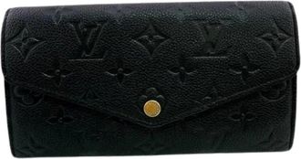 Louis Vuitton Pre-owned Portafoglio Lungo Monogram Empreinte (bi-fold) - - Pre-owned - Donna - Nero - ONE SIZE