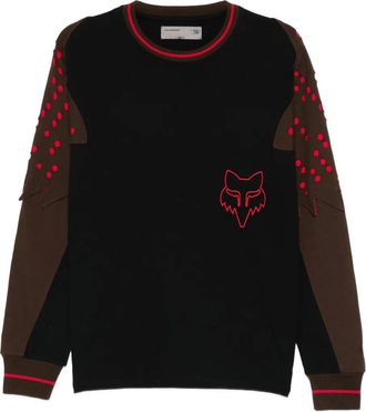 Kiko Kostadinov perforated long-sleeve sweatshirt - Black