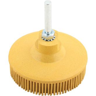 OEM Cepillo De Goma De 3 Pulgadas Con Cerdas Abrasivas Para Pulir Y Eliminar &Oacute;xido Y Rebabas (amarillo) -crezuo