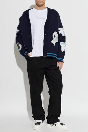 Off-white T-shirt With Logo, Mens, White