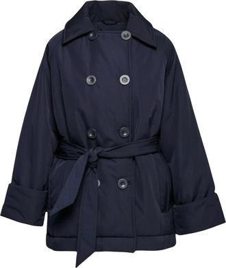OOF Wear Double-Breasted Jacket - Dames - Parka Jassen - Blauw - 2XS - Nylon - Jassen