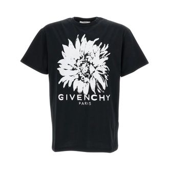 Givenchy T-Shirts, male, Black, Size: S Crew-neck T-shirt