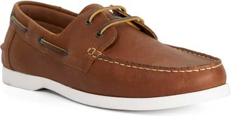 Dune London Mens Bambbie - Leather Boat Shoes - Tan - Size UK 10