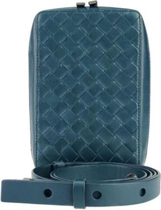 Bottega Veneta Vintage, unisex, Blauw, ONE Size, Pre-owned Fur shoulder-bags