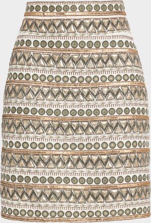 Elie Tahari The Tate Beaded Embroidered Skirt
