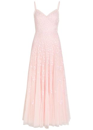 Needle & Thread Scatter Blossom Floral-embroidered Tulle Gown - Light Pink - 18 (UK18 / Xxl)