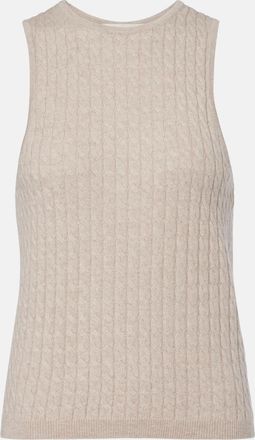 Lisa Yang Iora cable-knit cashmere tank top