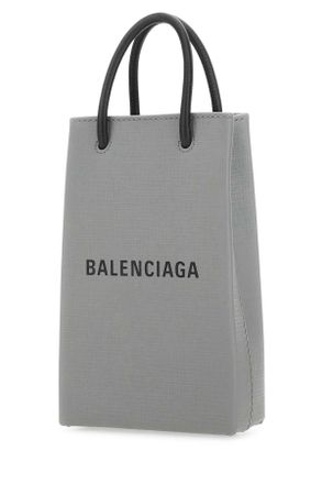 Balenciaga Womens Grey Leather Phone Case 1160 Cover