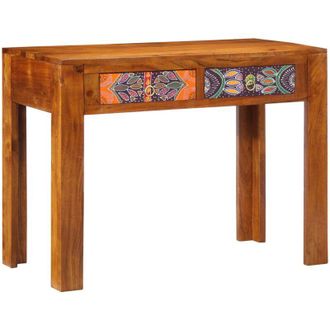 vidaXL Escritorio Marr&oacute;n 100 X 50 X 75 Cm Madera Maciza De Acacia Vidaxl