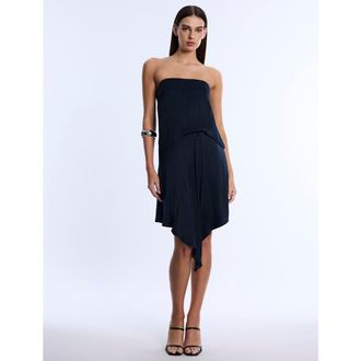 BCBGeneration Strapless Drape Dress in Midnight at Nordstrom, Size 2
