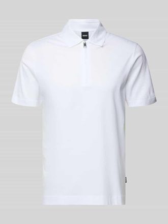 HUGO BOSS Regular Fit Poloshirt aus Lyocell-Baumwoll-Mix Modell H-PARAS 50 in Weiss, Gr&ouml;&szlig;e XXXL