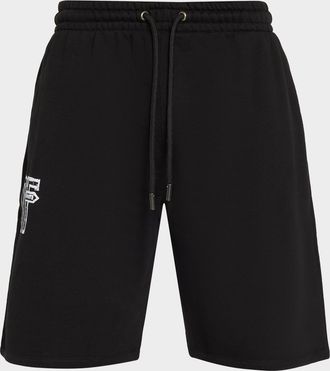 Off-white Men & apos;s Motion Arrow Cotton Drawstring Shorts