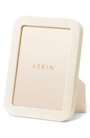 Aerin Classic Faux Shagreen Cream Frame at Nordstrom