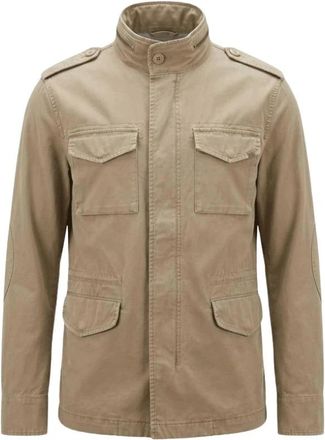 40weft Field Jacket con Molature - Heren - Zomerjassen - Beige - 2XL - Jassen