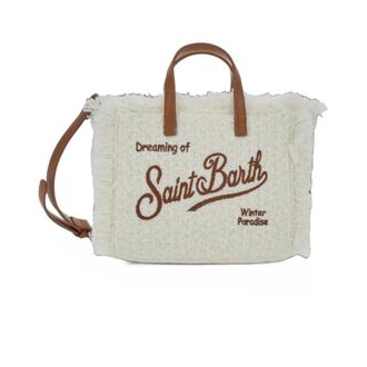MC2 Saint Barth Mini Bolso Tote de Tweed Vanity - Bags - Mujer - Beige - ONE SIZE