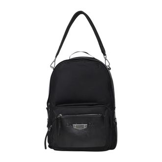 Balenciaga Strakke Casual Rugzak - Heren - Tassen - Zwart - Maat: ONE Size Leer