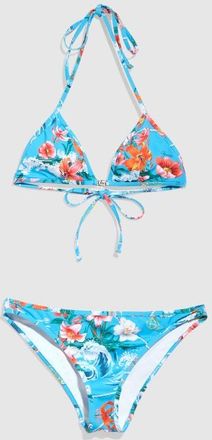 Gucci Printed Stretch Jersey Bikini, Blue, Ready-to-wear