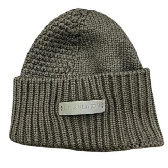Louis Vuitton Pre-owned Accessories, female, Brown, Size: ONE SIZE Pre-owned Wool Beanie
