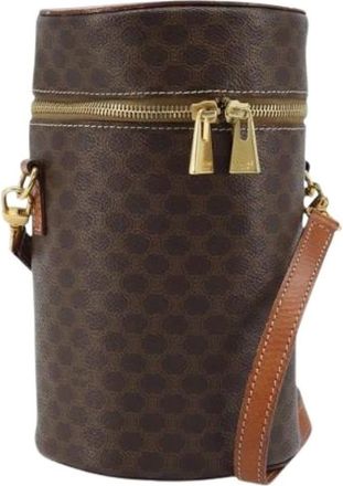 Celine Pre-owned Bucket Bags, female, Brown, Size: ONE SIZE Pre-owned Vintage Macadam Canvas Bucket Bag