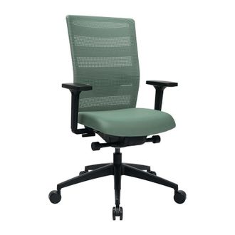 Topstar Sedia Girevole Per Ufficio Con Tecnologia Sincrona Menta 450-570mm Con Braccioli, Max. 110kg