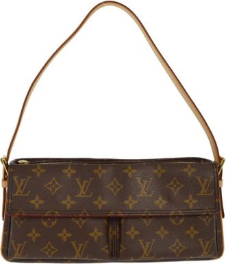 Louis Vuitton Viva Cite Handbag Monogram Canvas Brown Monogram Canvas,Leather Handbag (Pre-Owned)