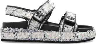 Tory Burch Kira Sport Sandaal - Dames - Sandalen - Veelkleurig - 41 EU - Leer - Schoenen