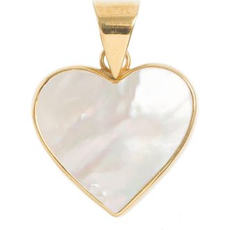 Freya Rose Mother of Pearl Heart Pendant at Nordstrom