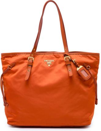 Prada Pre-owned Prada Saffiano Trimmed Tessuto Tote Ladies Q8K2B6G655YHRXHM