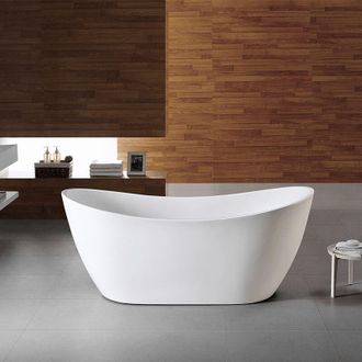 Ambra Sasha - Ba&ntilde;era Independiente Ovalada De Acr&iacute;lico 170 Cm - Moderna Y C&oacute;moda Para El Ba&ntilde;o