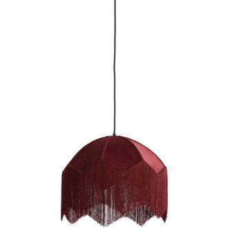 Light & Living Lampada a sospensione - Malacia - rosso - raffia - Light&living