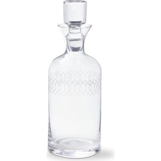 Tag Fitz Etched Clear Glass Decanter Bar Pitcher 40 oz 4x4x11.5 in at Nordstrom