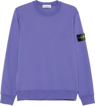 Stone Island Felpa con applicazione - Viola