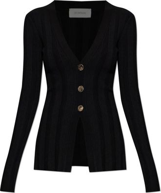 Sportmax Laser Cardigan - Dames - Vesten - Zwart - M - Polyester - Truien & Vesten