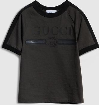 Gucci Kids - Cotton T-shirt With Print, Size 10 years, Black