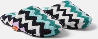 Missoni Best Zigzag cotton terry slippers