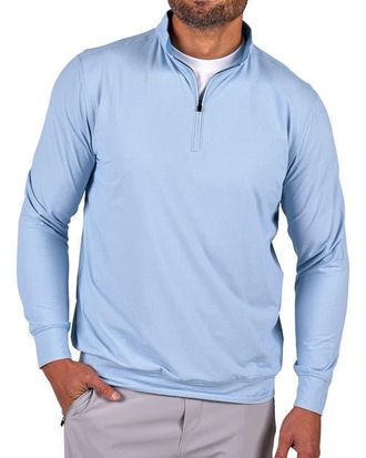 Black Clover Members Only Quarter-Zip in Moody Blue at Nordstrom, Size Xx-Large