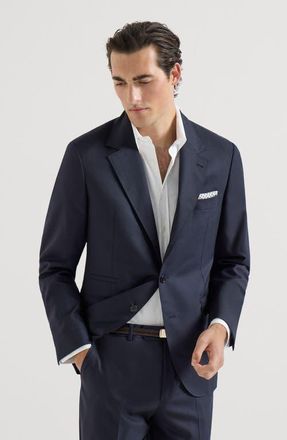 Brunello Cucinelli Cashmere blazer in Navy Blue at Nordstrom, Size 60 It
