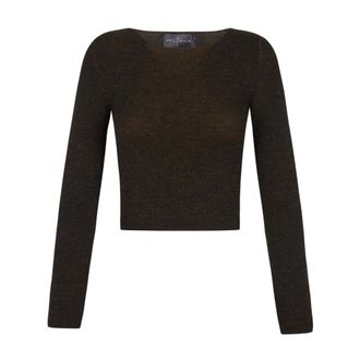 Cortana Cashmere Knitwear, female, Brown, M, Kai, brown melange cashmere jersey