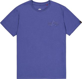 Alpha Industries T-Shirt ALPHA INDUSTRIES Coach T-Shirt Back Embroidery, Herren, Gr. 3XL, lila (night lila), Obermaterial: 100% Baumwolle, Shirts T-Shirt
