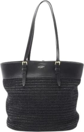Saint Laurent Pre-owned Tote Bags, female, Black, Size: ONE SIZE Pre-owned Tote Bag